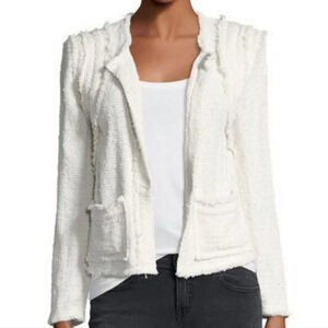 IRO Aidan Raw-Edge Boucle  Jacket Blazer